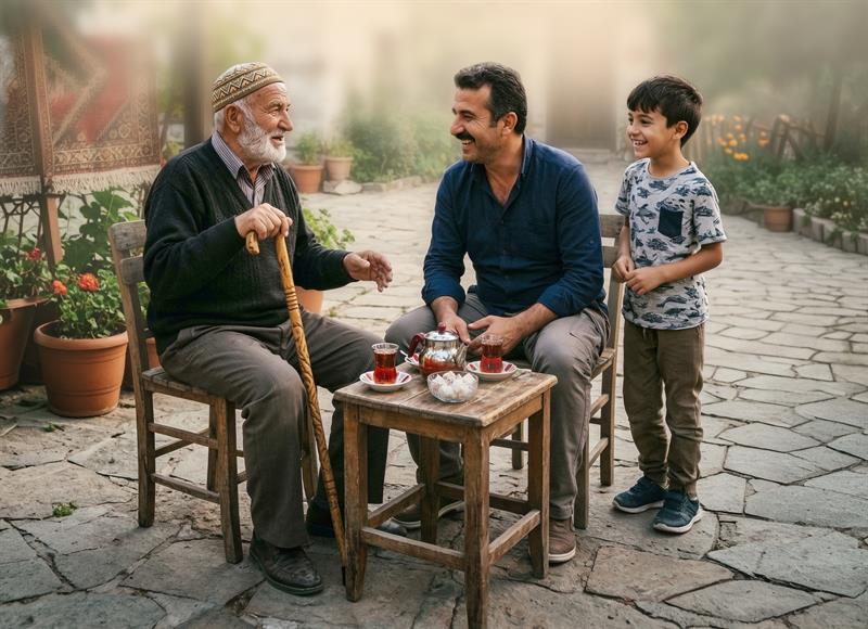 Büyüklere Hizmet Ve Paylaşma Ahlakı