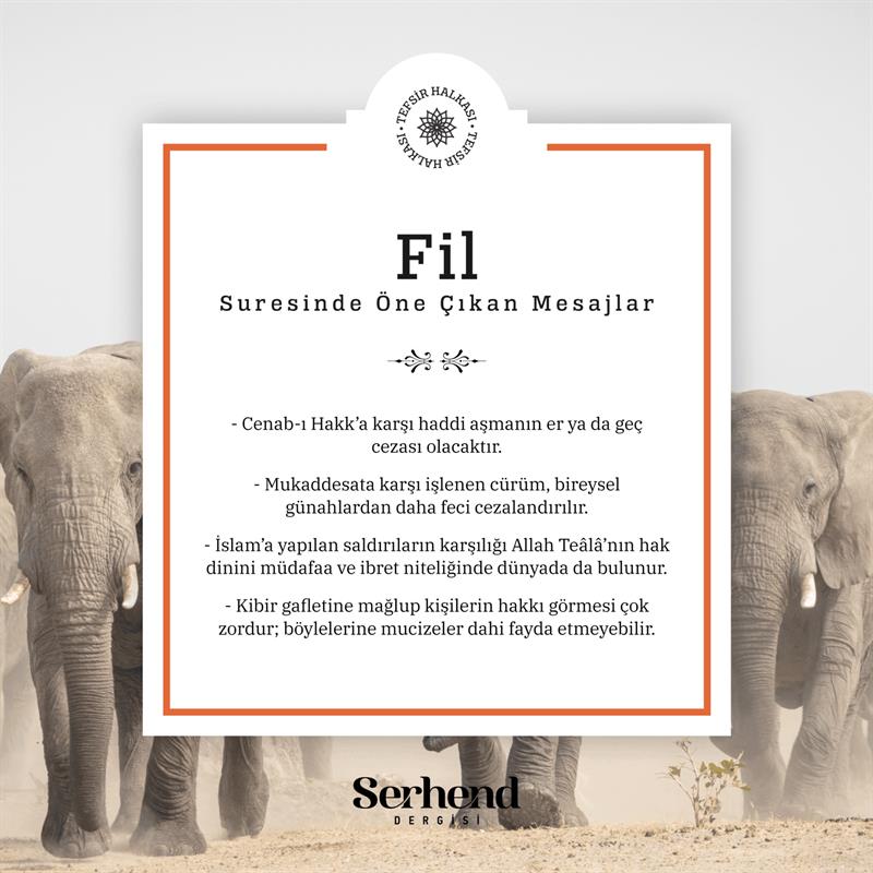 Tefsir Halkası - Fil Suresinde Öne Çıkan Mesajlar