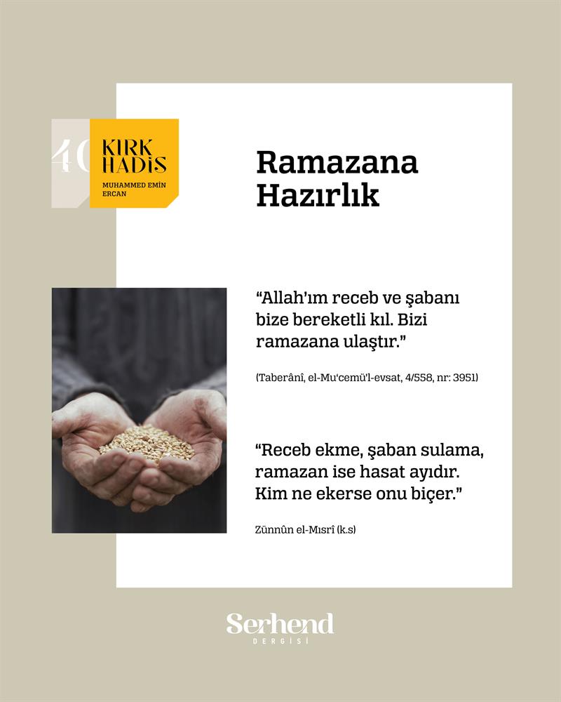 Kırk Hadis - Ramazana Hazırlık