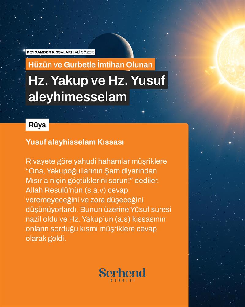 Peygamber Kıssaları - Hüzün Ve Gurbetle İmtihan Olunan Hz. Yakup Ve Hz. Yusuf Aleyhimesselam