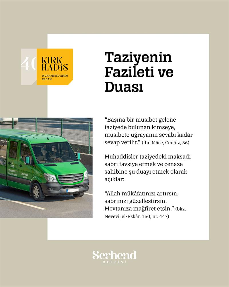 Kırk Hadis - Taziyenin Fazileti Ve Duası